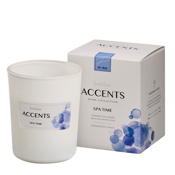 Bolsius Geurglas Accents Spa Time 92/76mm