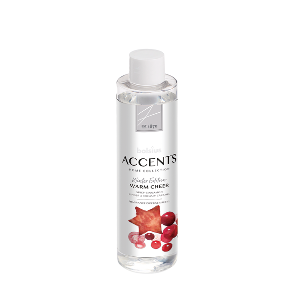Bolsius Geurverspreider Accents Warm Cheer Refill 200ml