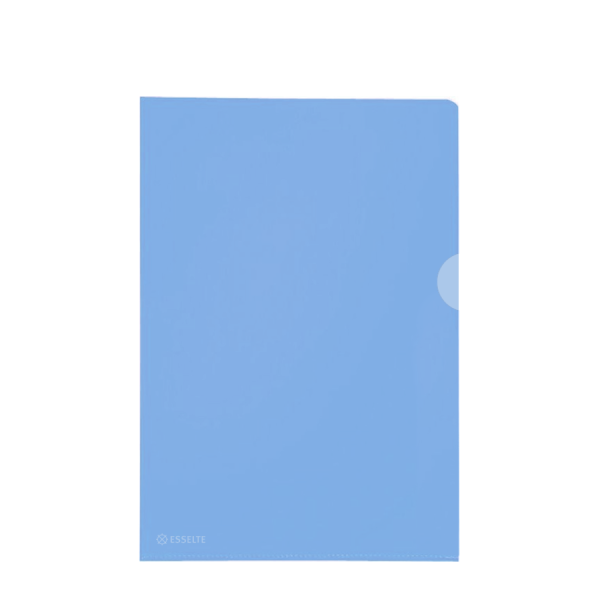 Esselte Zichtmap A4 Blauw 100 Stuks