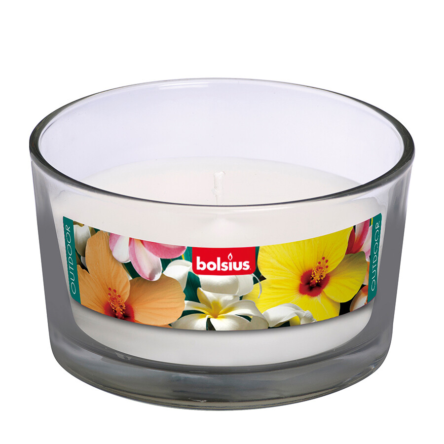 Bolsius Outdoor Glas Wit 62/106mm