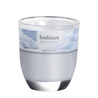 Bolsius Geurglas Fresh Linen 80/70mm