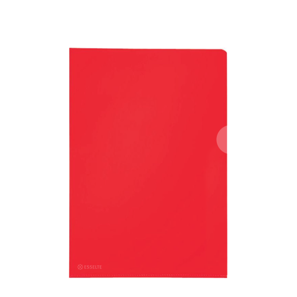 Esselte Zichtmap A4 Rood 100 Stuks